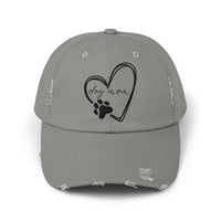 "DOG MOM" - Distressed Hat