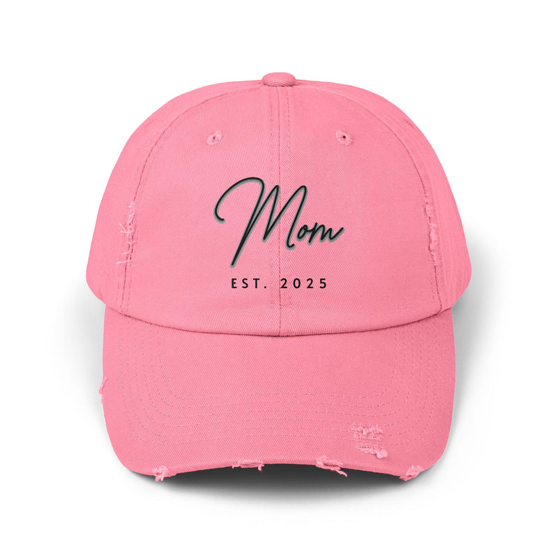 "MOM EST. 2025" - Distressed Hat