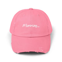 "MOMMING" - Distressed Hat