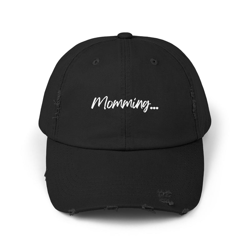 "MOMMING" - Distressed Hat