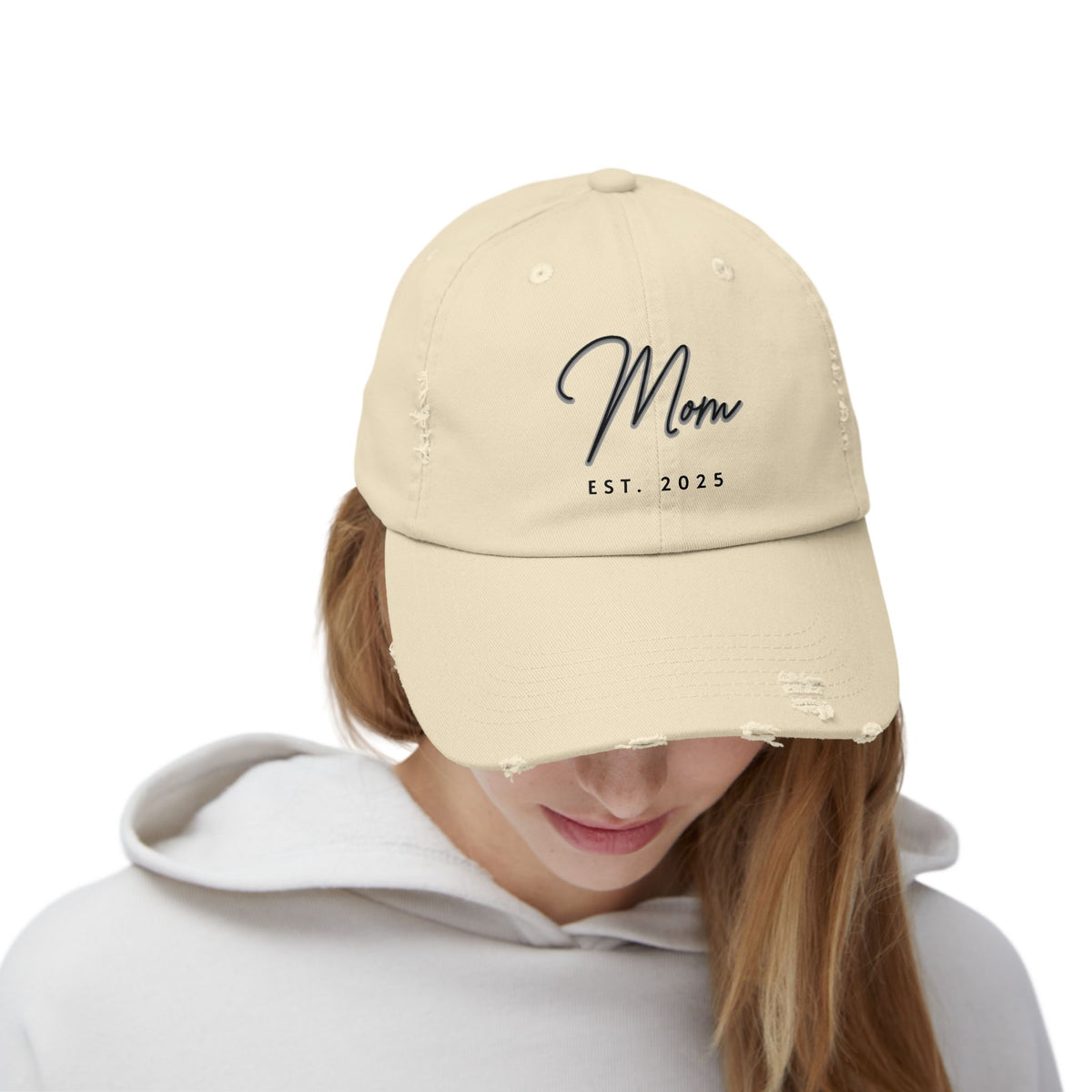 "MOM EST. 2025" - Distressed Hat