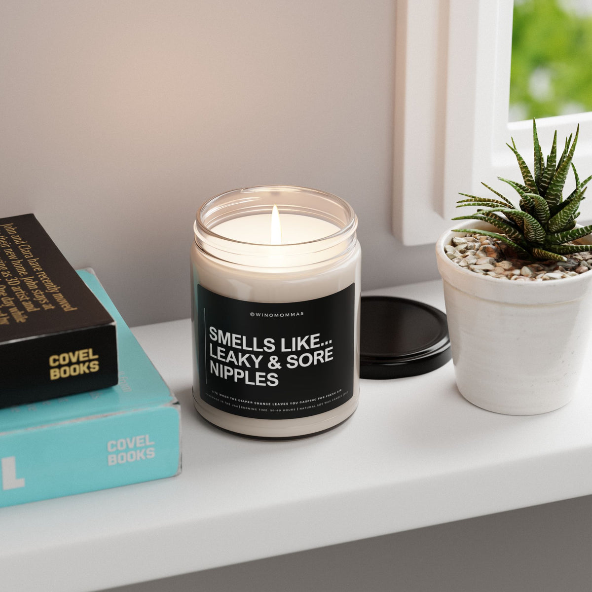 "Smells Like... Leaky & Sore Nipples" - Funny Scented Candle